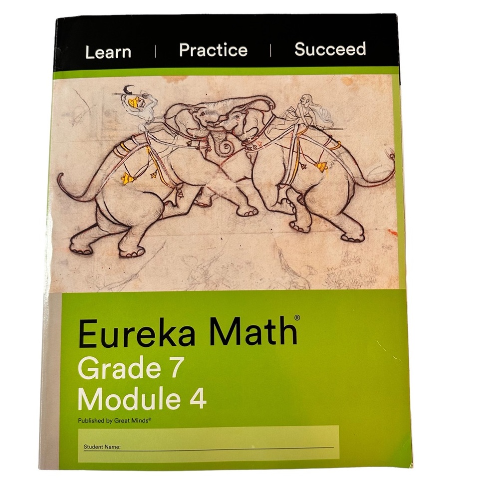 EUREKA MATH Grade 7 Module 4 Student Edition Practice Book NEW